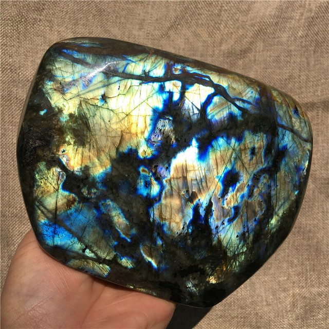 1.82kg Natural quartz labradorite mineral Spectrolite