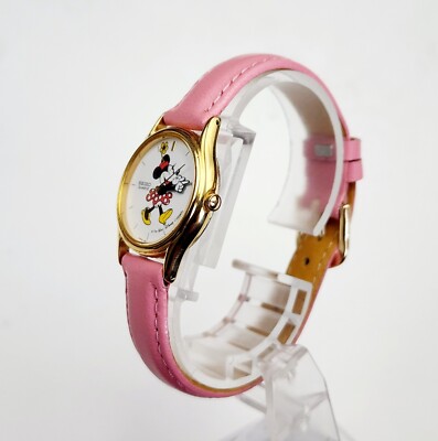 Woman’s Vintage Seiko Disney Minnie Mouse Watch NEW Vintage Silver-tone Mickey & Minnie Mouse Seiko Watch for  main image 2