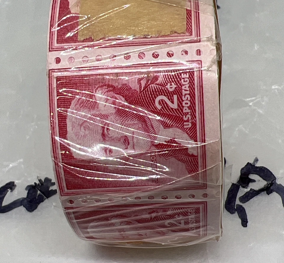 SCOTT#1055a,2C STAMP THOMAS JEFFERSON UNOPENED COIL ROLL OF 500 MNH OG BCV $400 - Image 2 of 4