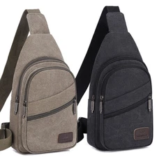 Men Crossbody Sling Bag Small Bag Travel Hiking Chest Bag Daypack Shoulder Bag