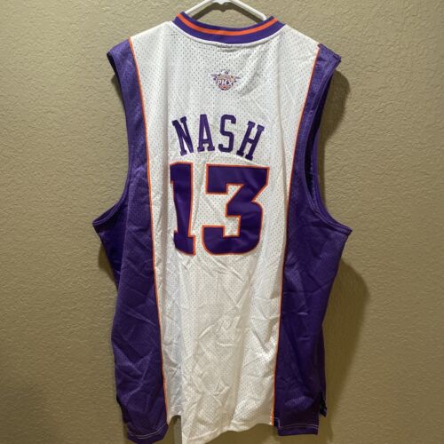 Authentic Steve Nash Adidas Phoenix Suns Jersey White Sz. 60 NWT - Picture 2 of 7