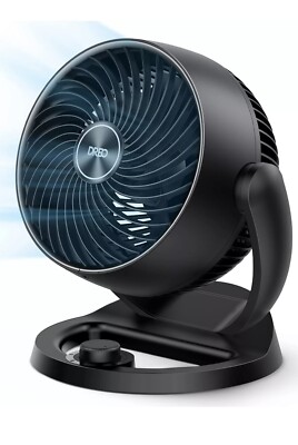  Fan for Bedroom, 12 Inches, 70ft Powerful Airflow, 28db Quiet Table Air Black