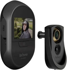 OB Brinno SHC1000 Front Door Peephole Security Camera, Motion Sensor Black