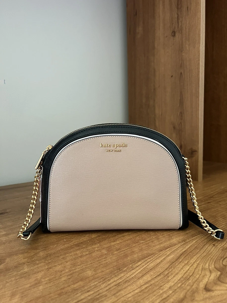 Morgan Saffiano Leather Dome Crossbody