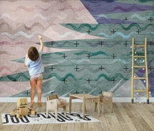 3D Graphic Pattern ZHUA16110 Wallpaper Wall Murals Removable Self-adhesive Ann