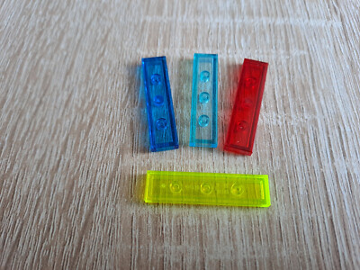 LEGO  2431 Fliese 1x4 Platte Tile Kachel Plate TRANSPARENT''FARBE WÄHLEN'' Utensil