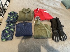 Lot of Boys Clothing 6-8 Crewcuts Sweaters,/thinsulate gloves, PJ's/Shirts/more