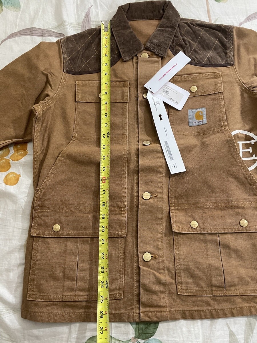 CARHARTT X UNIFORM EXPERIMENT X FRAGMENT BROWN HUNTING JACKET NEW
