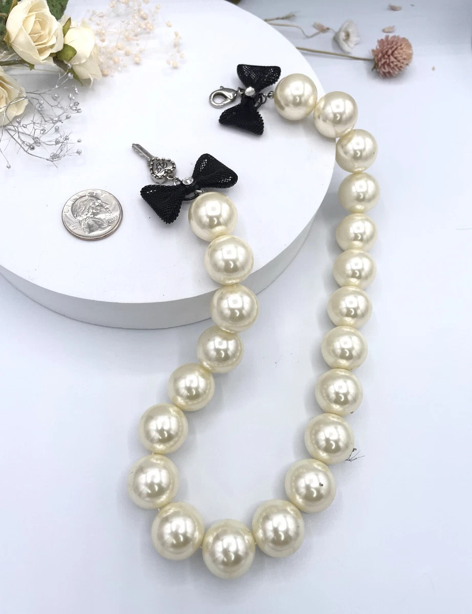 Betsey johnson pearl necklace clearance