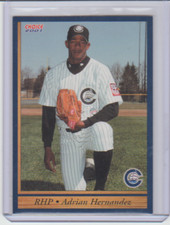 2001 Choice Columbus Clippers Team Card #1 Adrian Hernandez New York Yankees