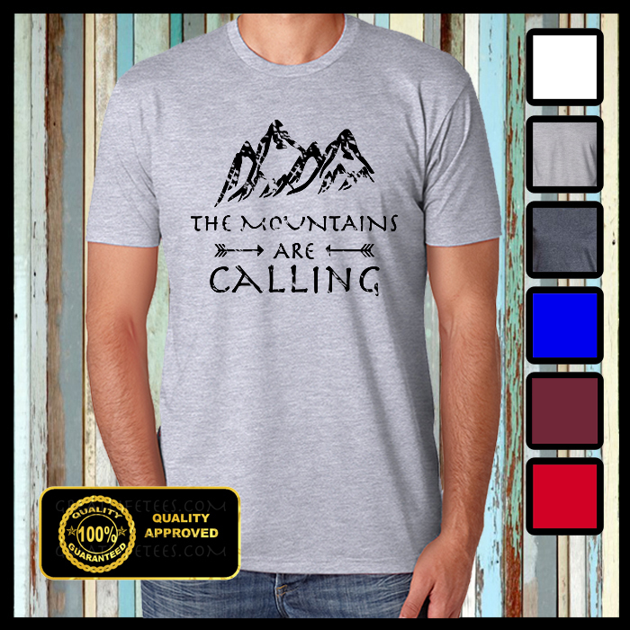 The Mountains Are Calling I Must Go Tshirt, Mountains T-shirt, Hiking Shirt