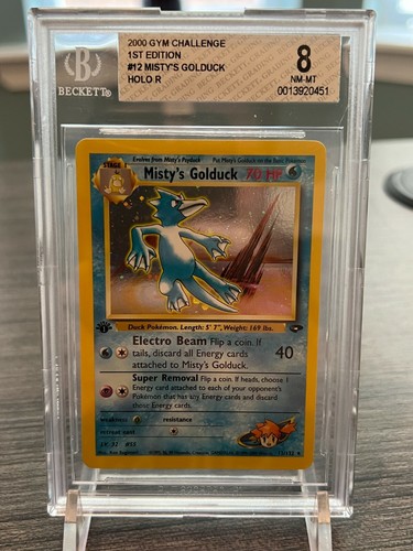 Misty's Golduck (1st Edition) graded BGS 8 for sale on eBay