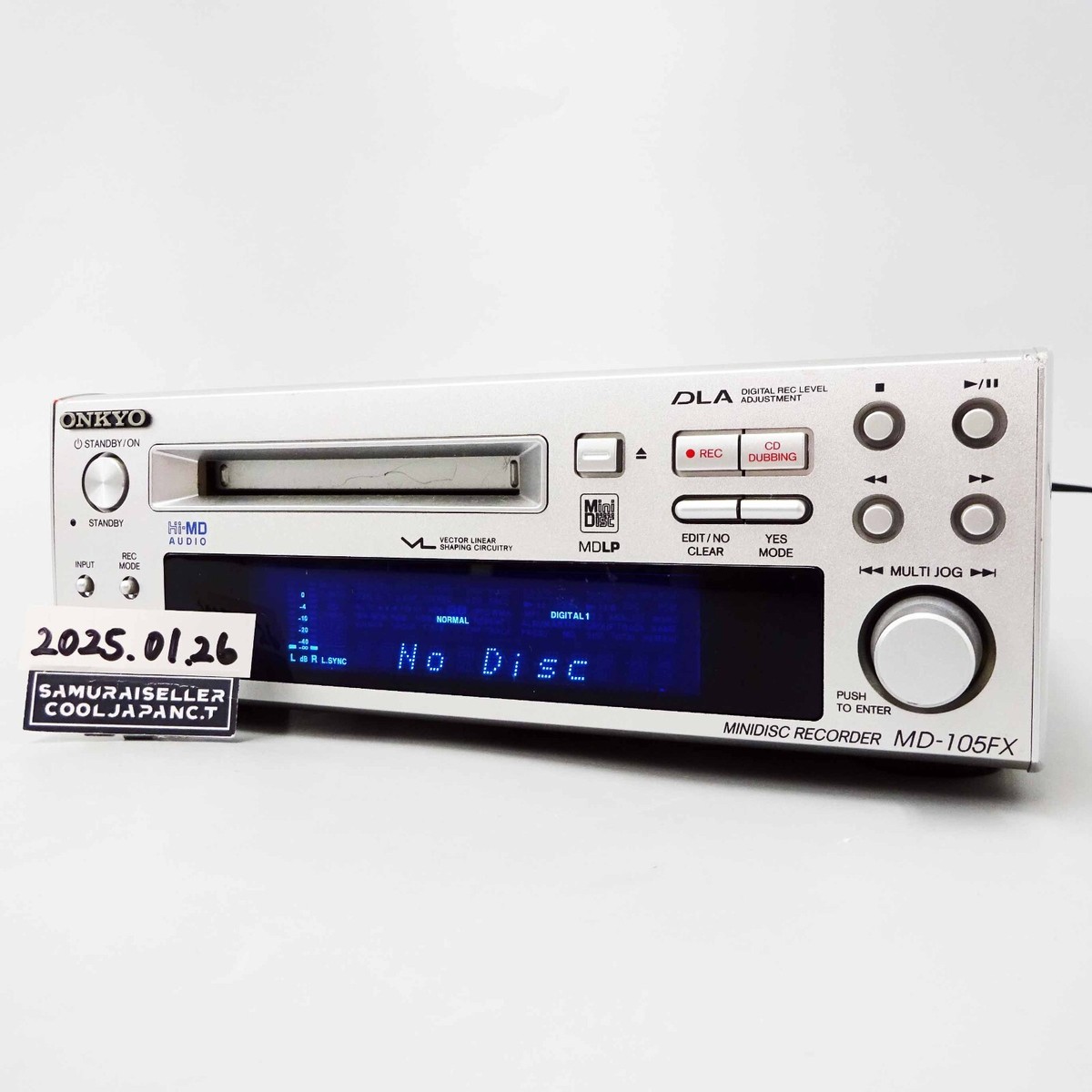 ONKYO Hi-MD Mini Disc Recorder MD-105FX Silver Japan Used | eBay