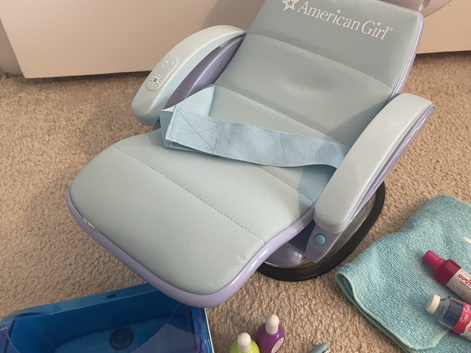 American Girl Doll Spa Chair Beauty Salon Hair Washing Sink 2013 w/ Accessories eBay