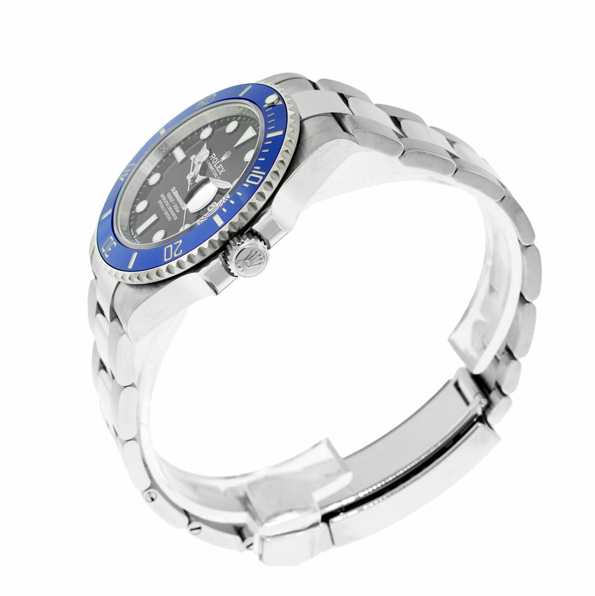 エルマ 美品 Rolex Submariner 41mm White Gold Black Dial & Blue Ceramic