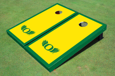 University of Oregon ''Wings'' Hunter Matching Border Cornhole Boards