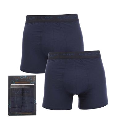 Herren Unterwäsche Ted Baker 2er Pack Modal Trunks in Blau