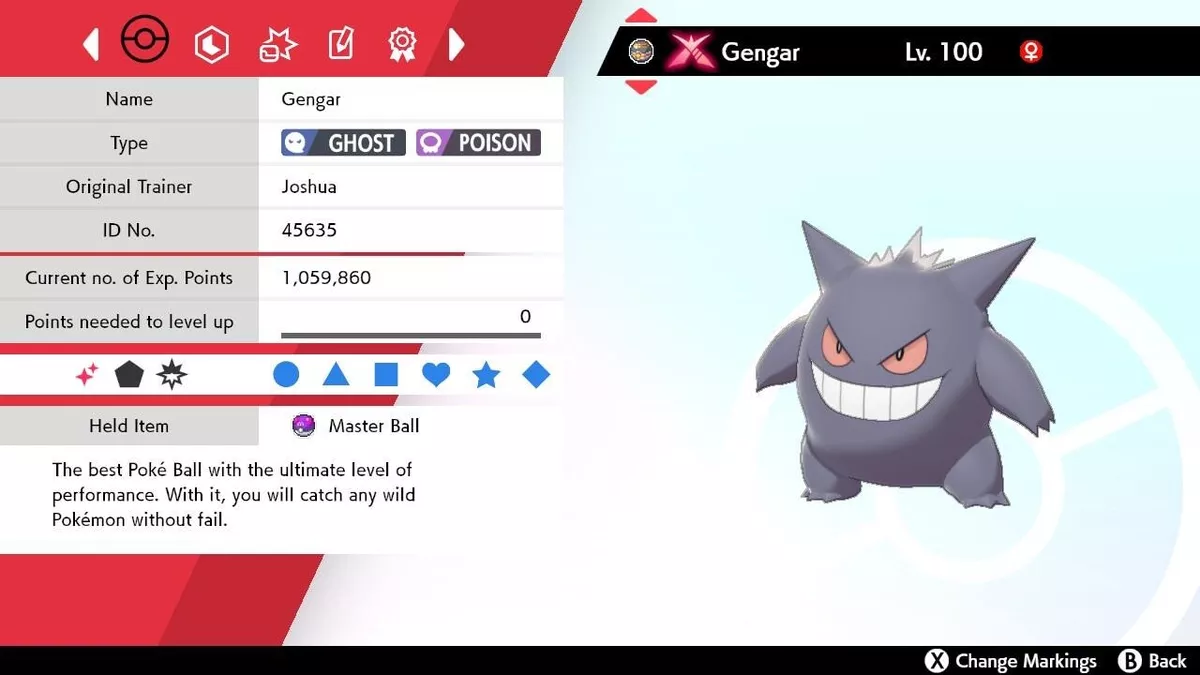 6IV Shiny Gengar Pokemon Scarlet and Violet