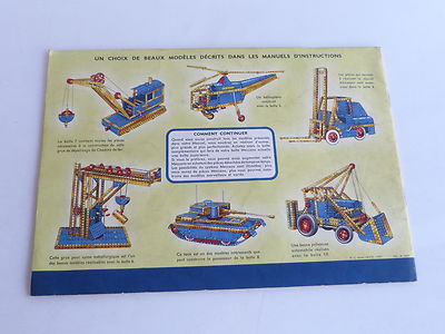 Meccano. Manuel ancien. Modèle 5A de 1957