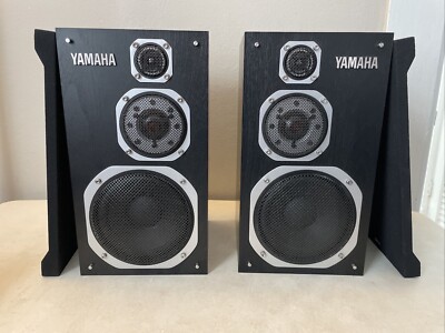 YAMAHA NS-1000MM Studio Monitor Speaker L&R Pair Set Black Used Tested