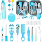 Kit de soins de sant&eacute; et de toilettage pour b&eacute;b&eacute;, ensemble de coupe-ongles &eacute;lectriques pour b&eacute;b&eacute; 27 pi&egrave;ces Newborn N