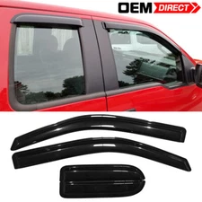 Fits 04-14 Ford F-150 Extended Cab Slim Acrylic Side Window Visors Deflector 4PC