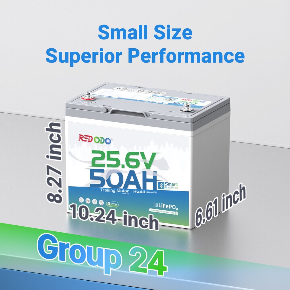 Redodo 12V 100Ah 200Ah 300Ah Lithium Battery LiFePO4 for RV Trolling ...
