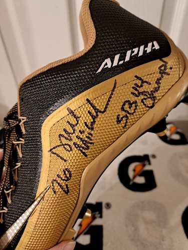 DEUCE MCALLISTER NEW ORLEANS SAINTS SIGNED NIKE ALPHA CLEAT PSA DNA OLE MISS - Picture 2 of 7