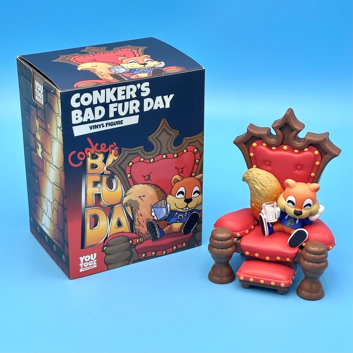 Conker's Bad Fur Day #0 Vinyl Figure Statue N64 King Conker