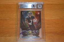 Bijan Robinson Autographed 2023 Panini Prizm TradingCard #19 Rookie Card FALCONS