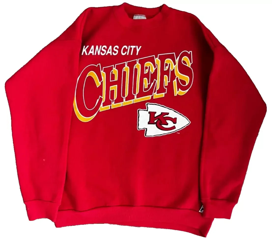 Vintage Kansas City Chiefs NFL Sweatshirt Logo 7 Sweatshirt