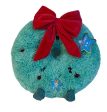 F.A.O. Schwarz Glow Brights Christmas Wreath Plush LED Lights and Music NWT 10"