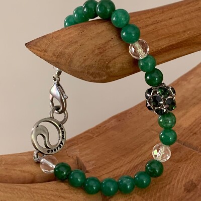 Energy Muse EXQUISITE  JADE  Bracelet 7''   Luck Abundance Prosperity Happiness