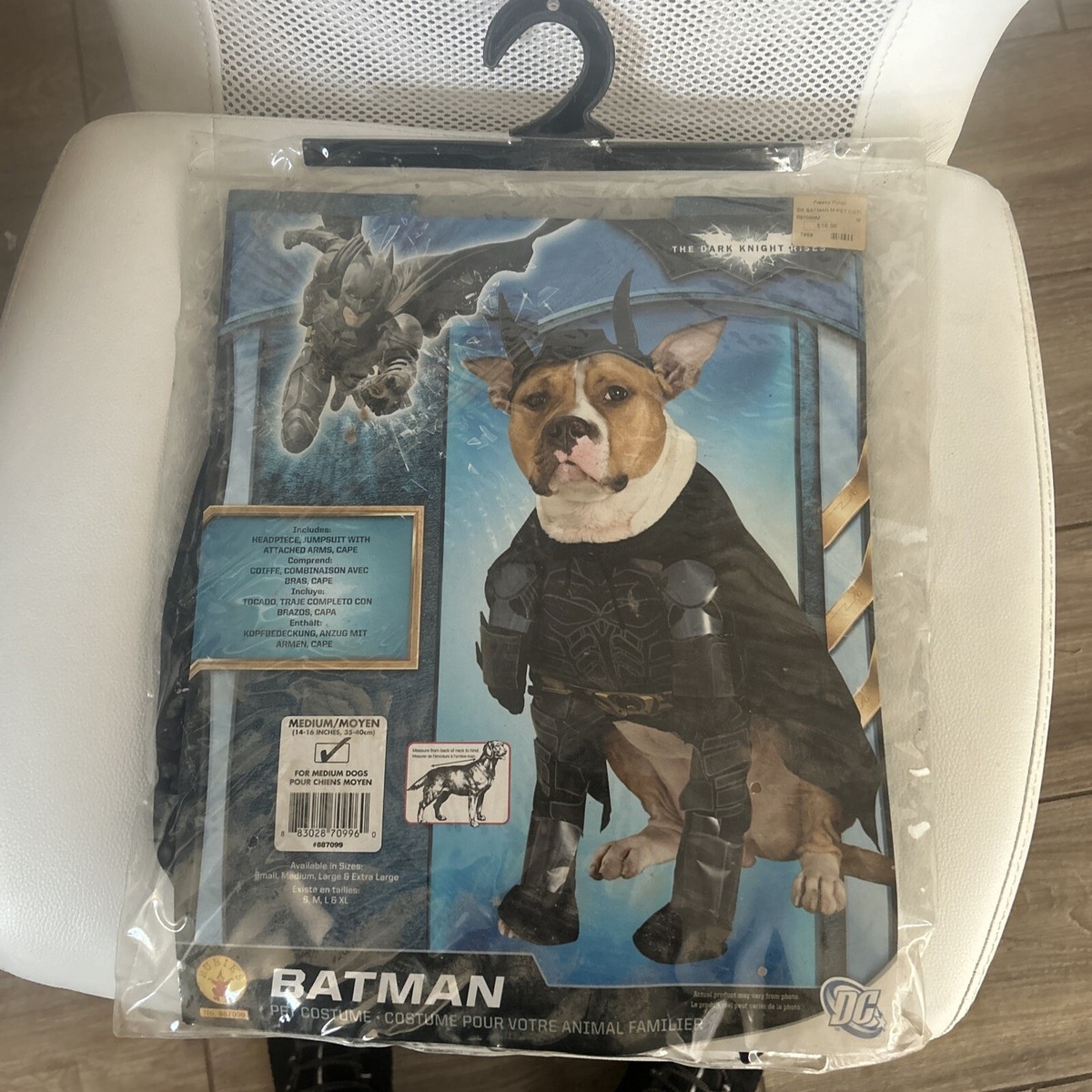 Batman Dark Knight Superhero Black Fancy Dress Up Halloween Pet Dog Cat  Costume