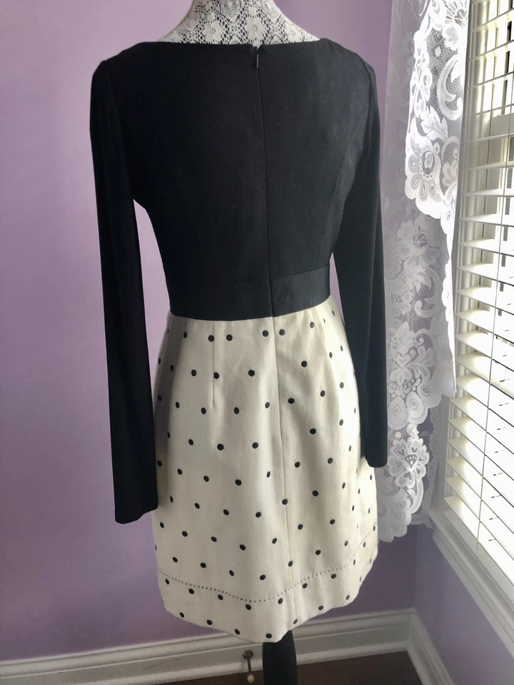 Nuevo con etiquetas Vestido de Lana Phoebe Couture Punto Negro Manga Larga Talla 4 S $330 Foto 3 de 4