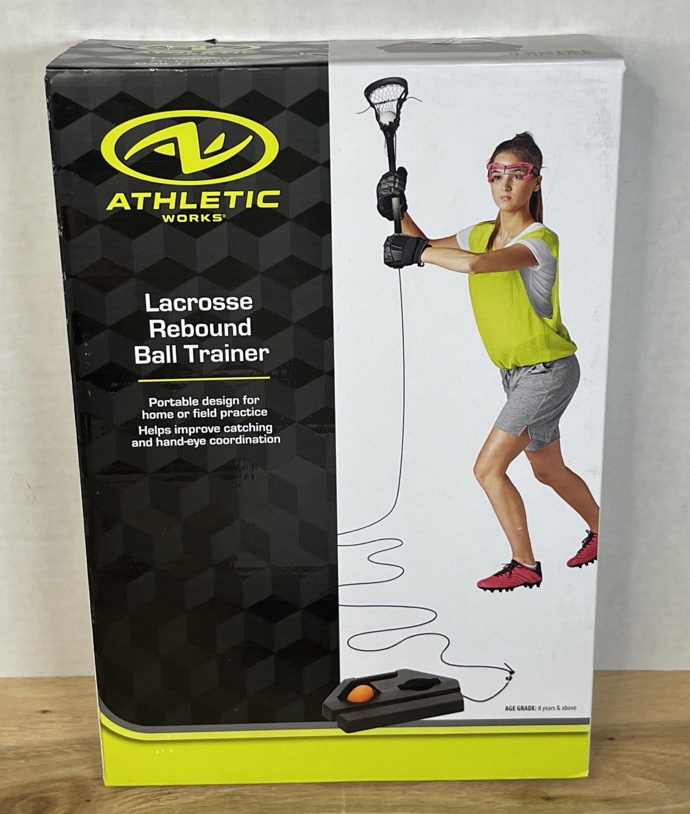 Athletic Works Lacrosse Rebound Ball Trainer Portable New