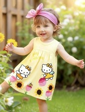 New 2pc Sanrio Hello Kitty  Friends Sleeveless Dress  Headband