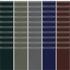 50 Pieces Spiral Memo Pads Bulk 3 x 5 Inch Small Note Pads Top Bound Lined Co...