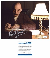 David Suchet “POIROT” AUTOGRAPH “Hercule Poirot” Signed 10x8 Photo ACOA