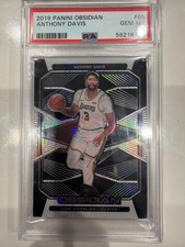 2019 Panini Obsidian Anthony Davis Electric Etch TMALL  /8 TMALL Number PSA 10