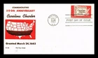 DR JIM STAMPS US COVER CAROLINA CHARTER 300TH ANNIVERSARY FDC KJM CACHET