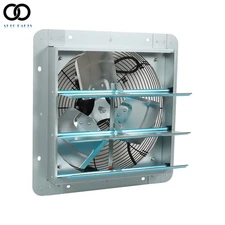 Ventilation Extractor Wall-Mounted Square Blower 14 Inch Shutter Exhaust Fan