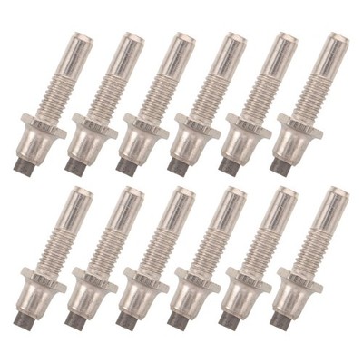 12 Pcs Threaded Trekking Pole Tips Replacement Part for Hiking Sticks