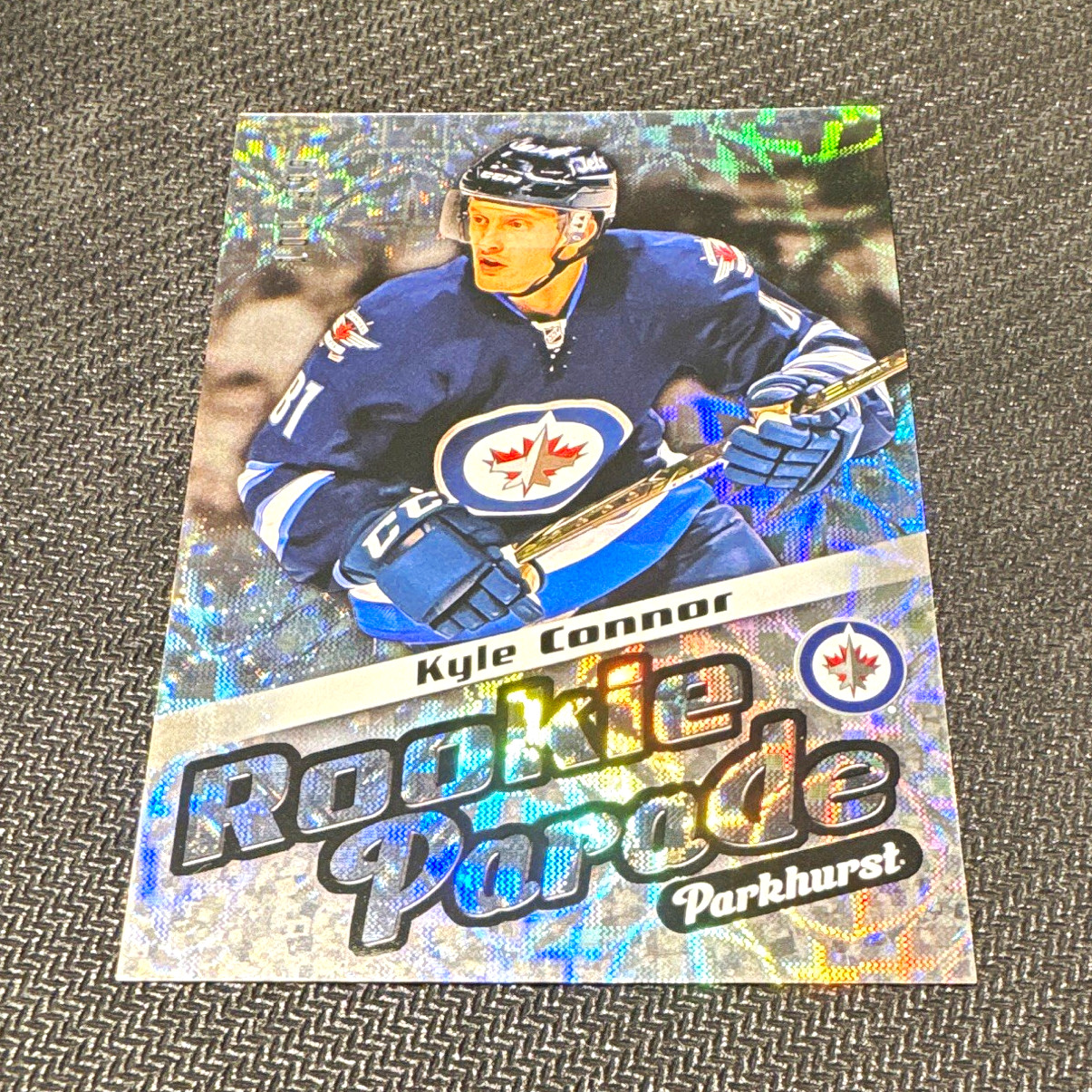 Upper Deck 2016-17 Parkhurst Kyle Connor Rookie Parade RP27 100/999 RC Jets
