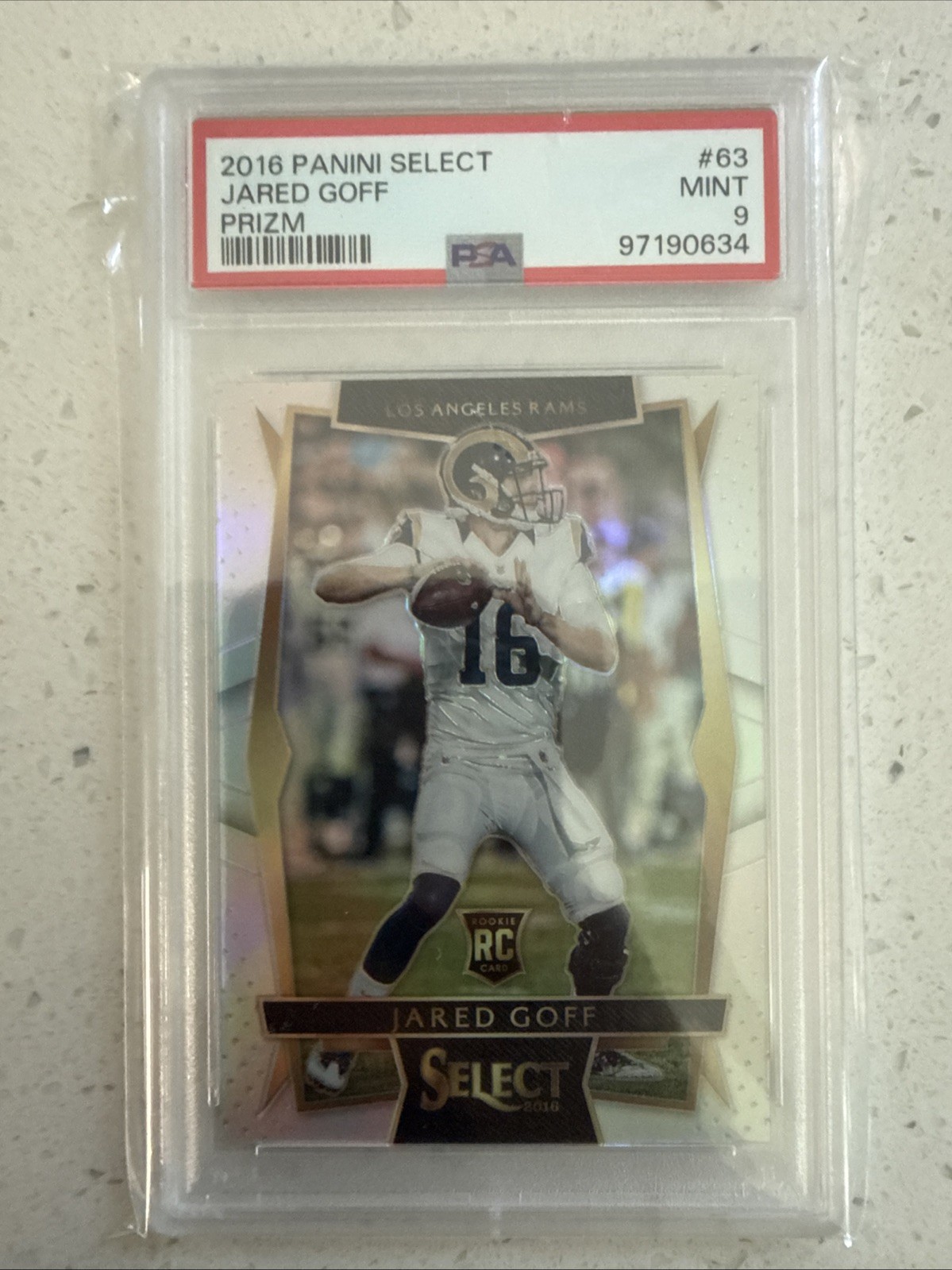 2016 Panini Select - Concourse Jared Goff #63 Silver Prizm (RC)