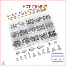 mankk 500PCS M.2 SSD Screw Kit M.2 SSD Mounting Screws Motherboard Standoffs M.2