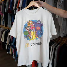 McDonald's 80s Japan T-Shirt Vintage Style S-5XL