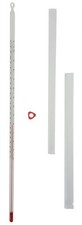 Thermometer, White-Backed, Total Immersion, Single Scale -20 C to 150 C
