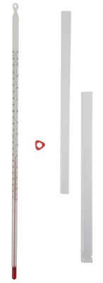 Thermometer, White-Backed, Total Immersion, Single Scale -20°C to 150°C
