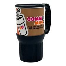 Dunkin Donuts Community Mug 2014 WHIRLEY  Travel Mug Grip Bottom - NO Lid